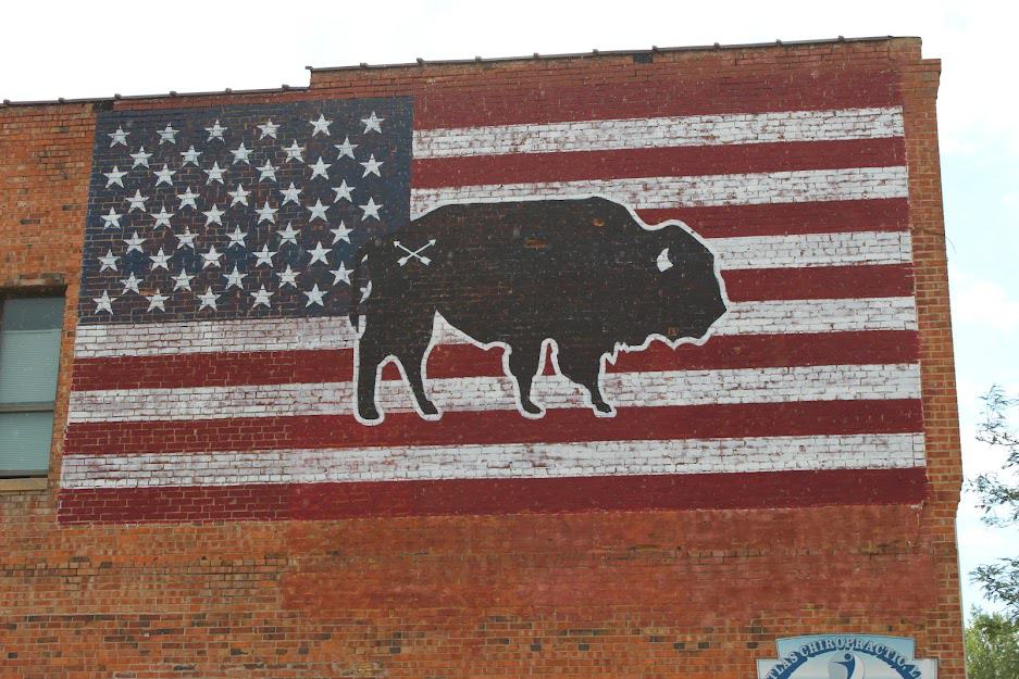 Bison Union Mural in Sheridan, Wyoming