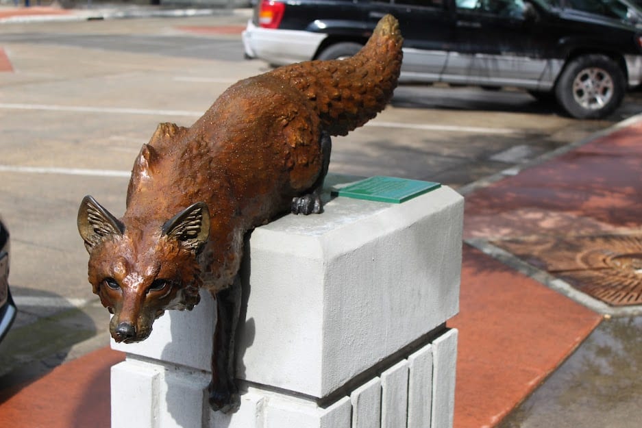 Fox Statue in Sheridan