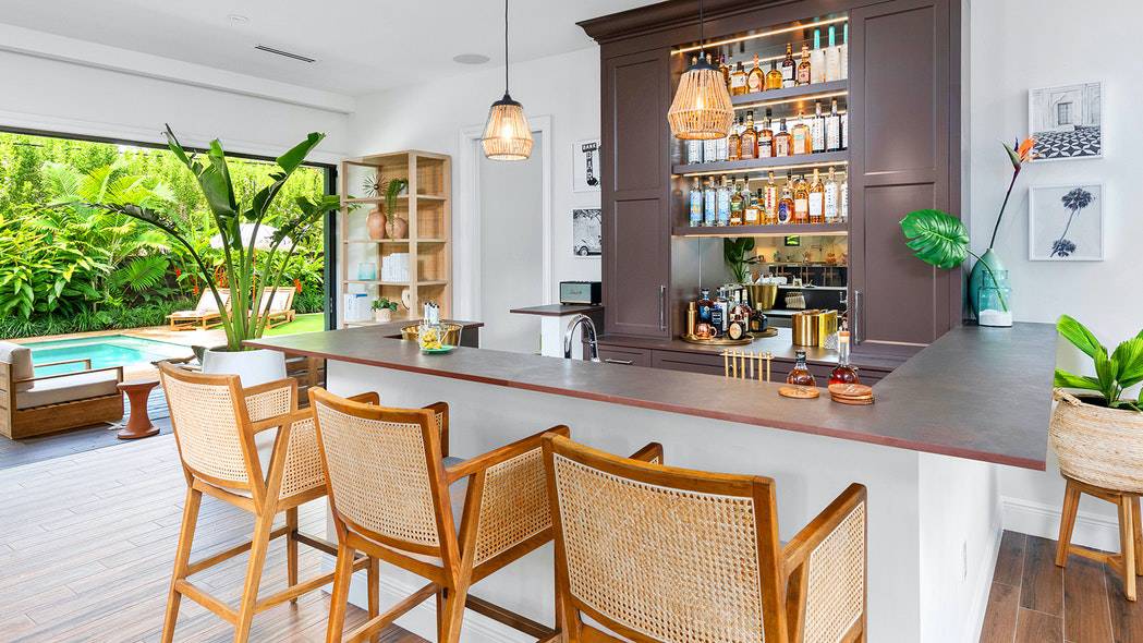 Kendal Ranches Bar is part of the house you get when you win a Dream House in Miami from Omaze