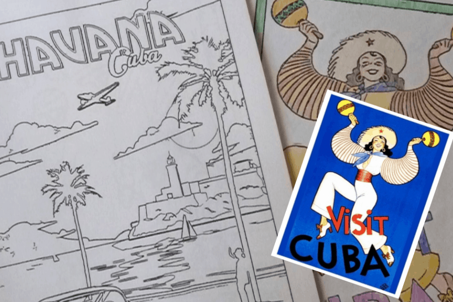 The Visit Cuba Adult Coloring Book are fun gifts for her