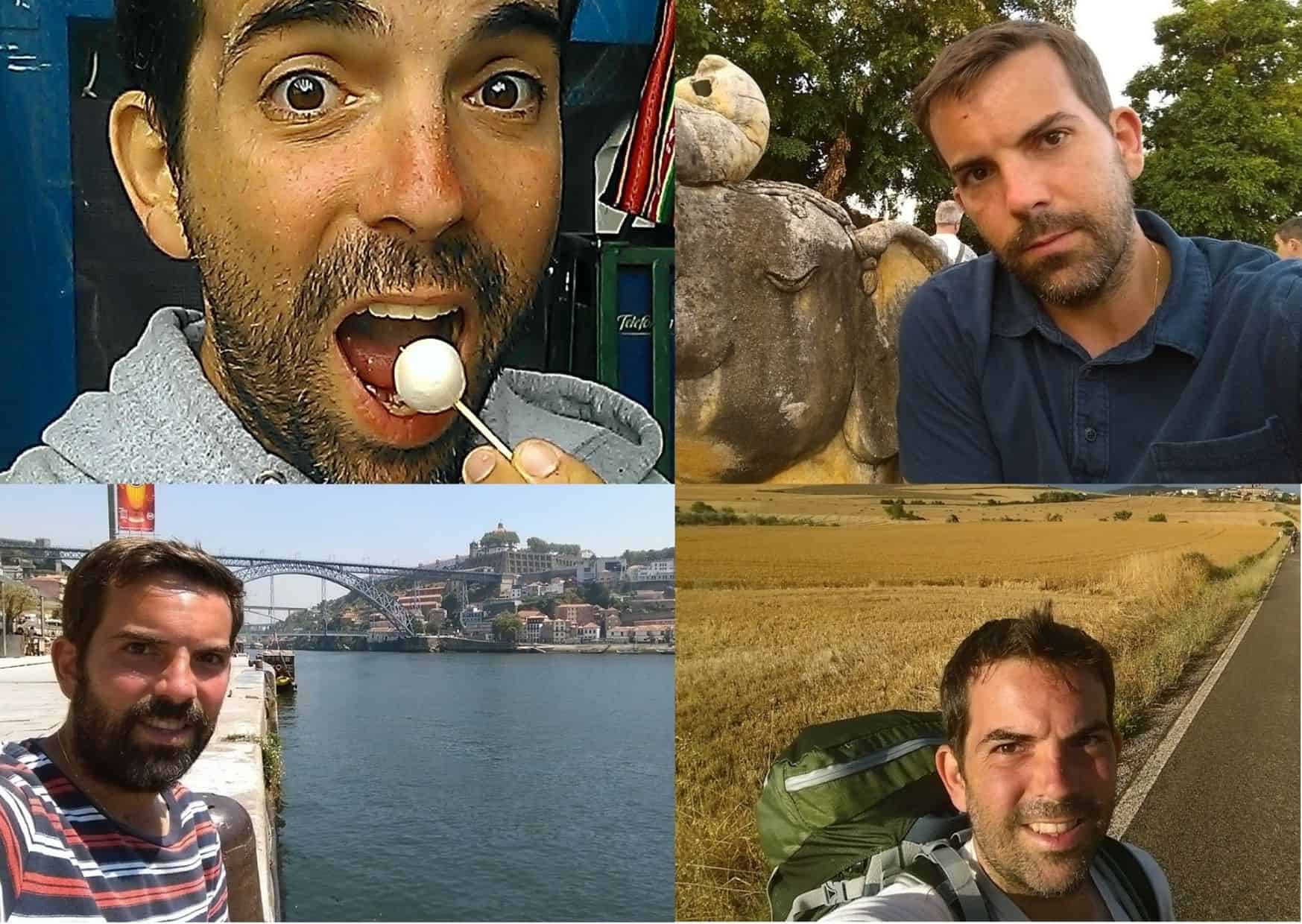 For pictures of Eric Gamble traveling around the world but failing to put on sunscreen on his face