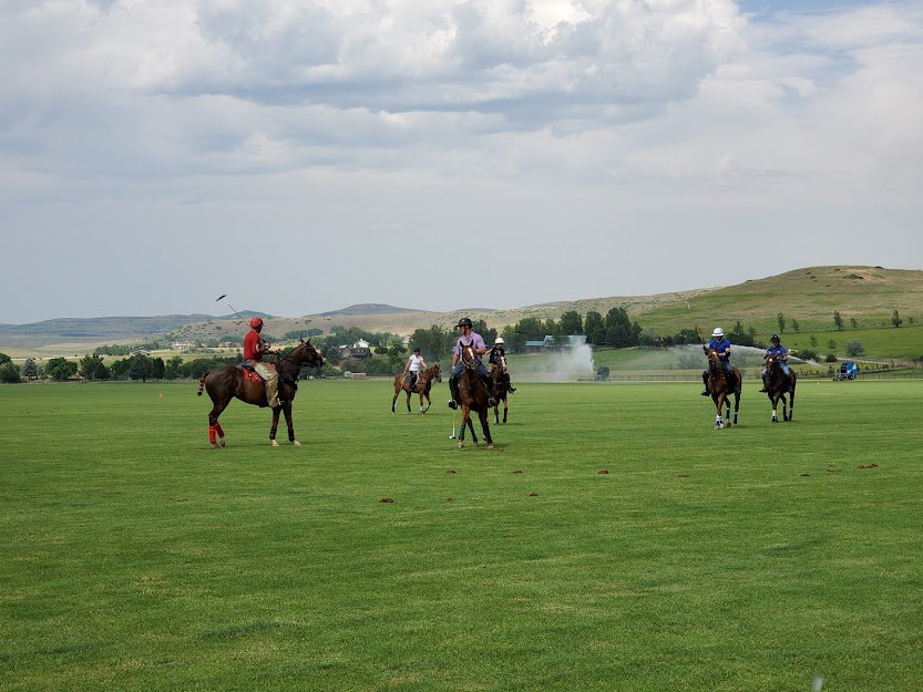 Attending a A Polo Match at the Polo Grounds outside Sheridan, Wyoming